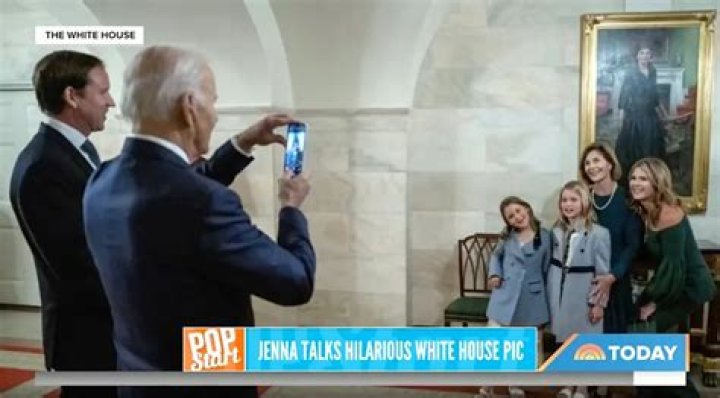 
Jenna Bush Hager Recalls Awkward Picture President Joe Biden Took of Her Family at the White House 