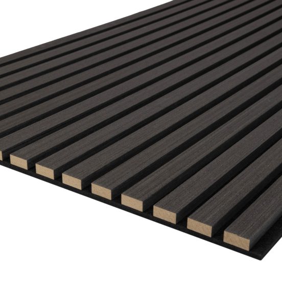 Acoustic Black Oak Slatwall Panels - Image 7