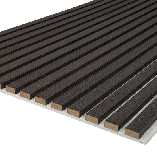 Acoustic Black Oak Slatwall Panels - Image 6
