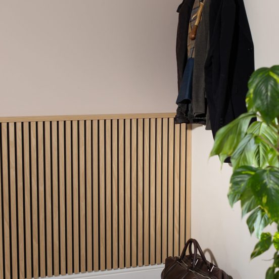 Acoustic Natural Oak Slatwall Panels - Image 3