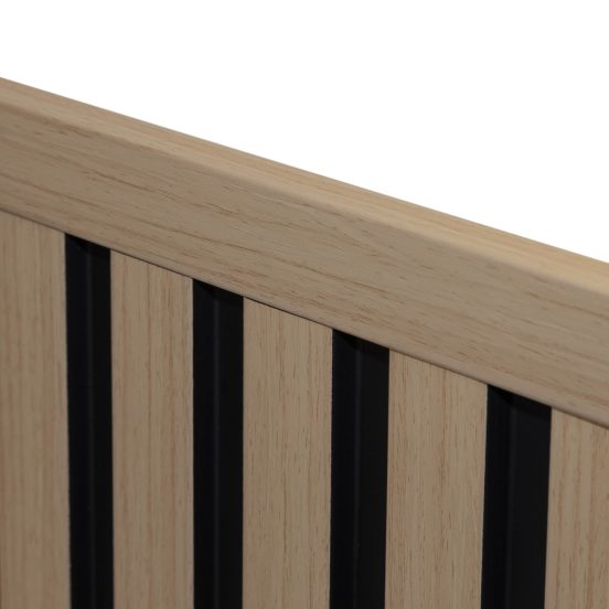 Natural Oak And Black Waterproof Slatwall Panels - Image 4