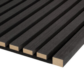 Acoustic Black Oak Slatwall Panels | Black Slat Wall Panels Acoustic Black Oak Slatwall Panels, Black Slat Wall Panels, The Wall Exchange