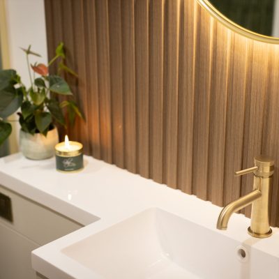 Walnut Waterproof Slatwall Panels