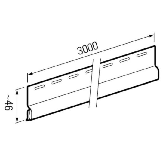 Outdoor SlatWall Starter Trim - Image 2