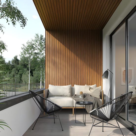 Golden Oak Outdoor SlatWall Panels - Image 4