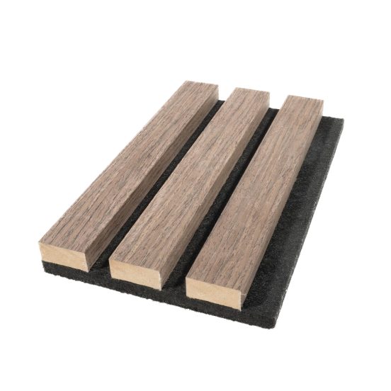Deep Walnut Acoustic Slatwall Sample